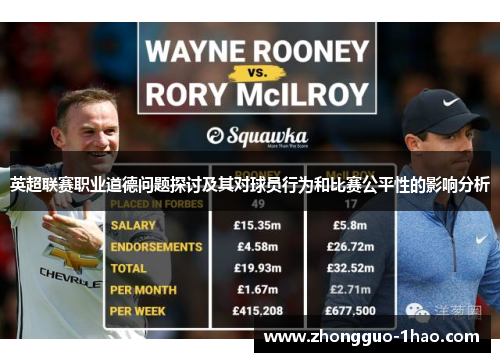 英超联赛职业道德问题探讨及其对球员行为和比赛公平性的影响分析